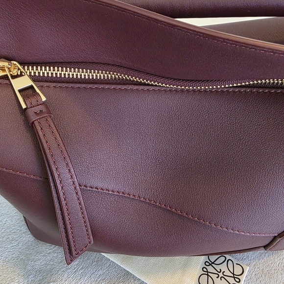 Loewe Small Puzzle Edge Bag Dark Burgundy - Picture 15 of 16